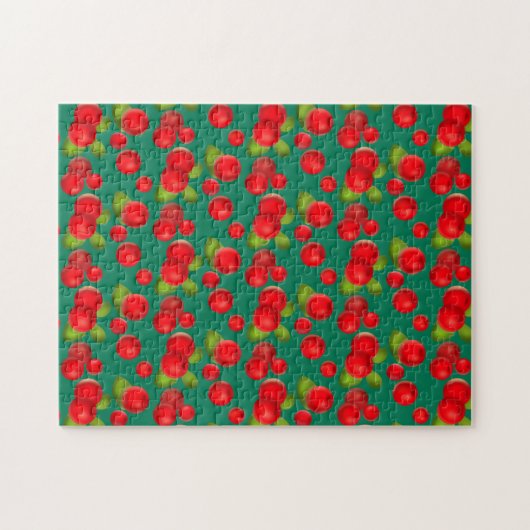 Preiselbeere mit Blätter Puzzle (Horizontal)