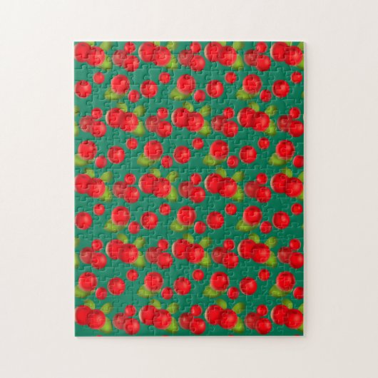 Preiselbeere mit Blätter Puzzle (Vertikal)