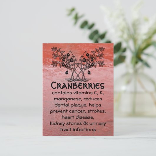 Preiselbeeren Postkarte (Stehend Vorderseite)