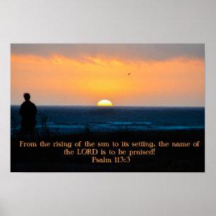 Preisen Sie den Lord am Sonnenuntergangplakat Poster