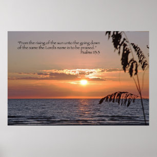 Preisen Sie den Lord (Psalme 113: 3) Poster