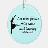 Preisen Sie ihn mit Tanzen-Verzierung Keramikornament (Links)