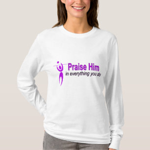 Preisen Sie ihn - Volleyball T-Shirt