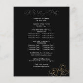 Preisgekrönte Blumenzeremonie - Schwarz Flyer (Hinten)