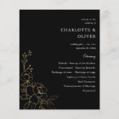 Preisgekrönte Blumenzeremonie - Schwarz Flyer (Vorne)