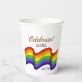 Preisgekrönter Papierbecher (Rückseite)