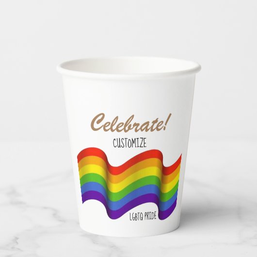 Preisgekrönter Papierbecher (Rückseite)