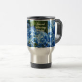 Preisgekröntes Lächeln! Kaffeegenuss Hydrangeas Ta Reisebecher (VorderseiteRechts)
