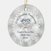 Preisgünstige Personalisierte Ornament zum 25. Jah (Links)