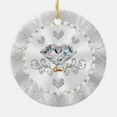 Preisgünstige Personalisierte Ornament zum 25. Jah (Hinten)