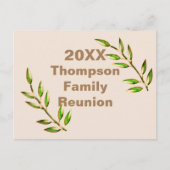 Preisgünstige Wiedersehen-Ankündigung Postkarte (Vorderseite)