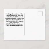 Preisgünstige Wiedersehen-Ankündigung Postkarte (Rückseite)