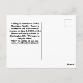 Preisgünstige Wiedersehen-Ankündigung Postkarte (Rückseite)