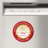 Preisgünstige Wiedersehen-Geschenke, rot, weiß, go Magnet (In Situ (Geschirrspüler))