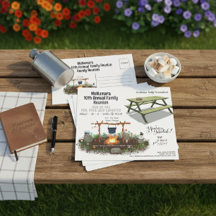 Preisgünstiger Flyer für Familientreffen-Einladung