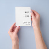 preislich elegantes Non-Foto Save the Date Flyer (Gruppe)