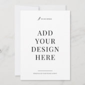 Preisliste 12x18" Flachkartendruck (Rückseite)