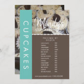 Preisliste B für hausgemachte Backwaren Flyer Einladung (Vorne/Hinten)