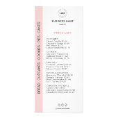 Preisliste Bäckerei-Menü Werbekarte (Vorne)