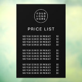 Preisliste Berufliche Logos Geschäftsfenster Fensteraufkleber (Blatt 3)