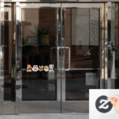 Preisliste der Blume für den Hundegrooming Fensteraufkleber (Büro Tür)