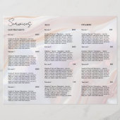 Preisliste der White Opal Broschüre Holographische (Rückseite)