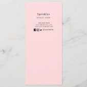 Preisliste des Donuts/ Menükarte (Rückseite)