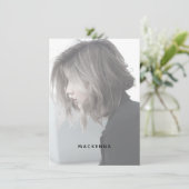 Preisliste des modernen Fotos Einfaches Salon-Serv Menükarte (Stehend Vorderseite)