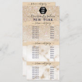 Preisliste des Salons für Gold Glitzer Marble Ombr (Vorne/Hinten)