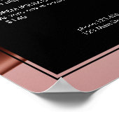 Preisliste des Schönheitssalons Blush Pink Poster (Ecke)