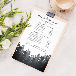 Preisliste & Dienstleistungen für den Winterwald Flyer
