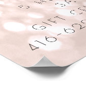 Preisliste Elektrolyse-Haarentfernung Rose Schönhe Poster (Ecke)