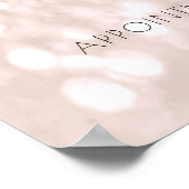 Preisliste Elektrolyse Haarentfernung Rose Schönhe Poster (Ecke)