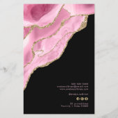 Preisliste Flyer in Rosa (Hinten)