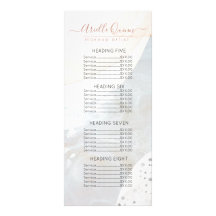 Preisliste für abstrakte Makeup-Künstler