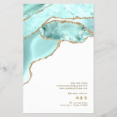 Preisliste für Aquamarine Flyer (Hinten)