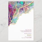 Preisliste für Aquamarine-Optik Flyer (Hinten)