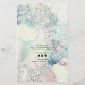 Preisliste für aquamarines Glitzer Flyer (Hinten)