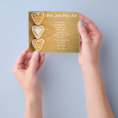 Preisliste für Backwaren Background Herzkrüze Flyer (Gruppe)