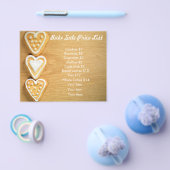 Preisliste für Backwaren Background Herzkrüze Flyer (Einzeln)