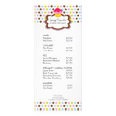 Preisliste für Backwaren Werbekarte (Vorne)