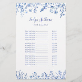 Preisliste für blaue Wildblumen in Frankreich Flye Flyer