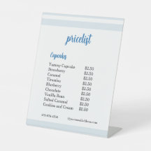 Preisliste für Blue Flower Mixer Cupcake