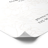 Preisliste für Blumenmuster Poster (Ecke)