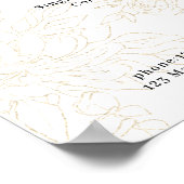 Preisliste für Blumenmuster Poster (Ecke)