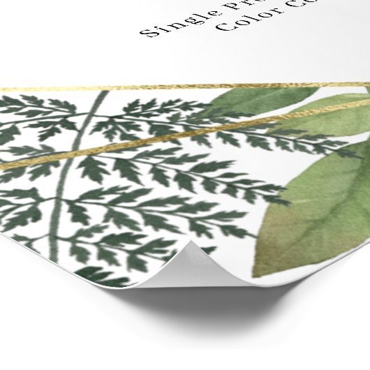 Preisliste für Blumensalon Poster (Ecke)