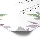 Preisliste für botanische Salons Poster (Ecke)