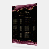 Preisliste für Burgundy Agate Acrylschild (Winkel)