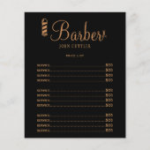 Preisliste für den Friseursalon berufliches Logo Flyer (Vorne)