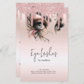 Preisliste für den Glitzer "Augapfel blush Pink" (Vorne/Hinten)